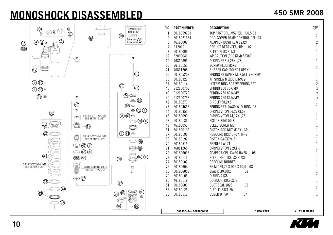 Monoshock, Disassembled | KTM 450 SMR 2008 User Manual | Page 12 / 28
