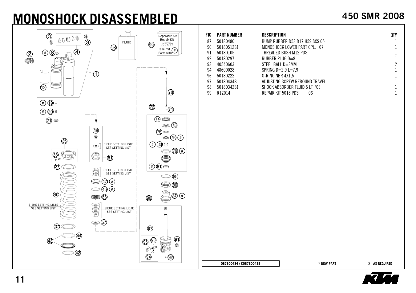 Monoshock, Disassembled | KTM 450 SMR 2008 User Manual | Page 13 / 28