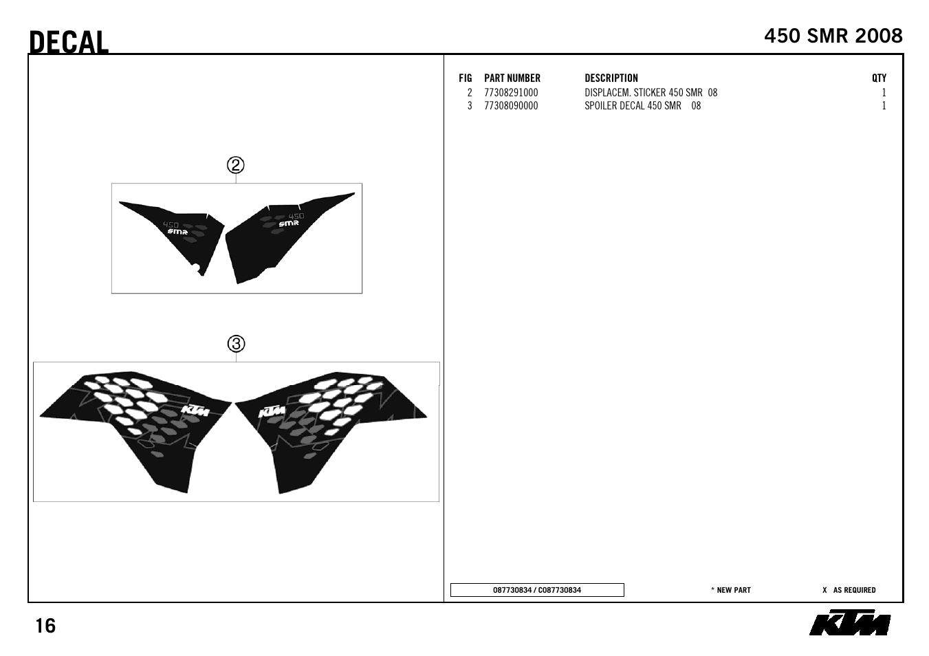 Decal | KTM 450 SMR 2008 User Manual | Page 18 / 28