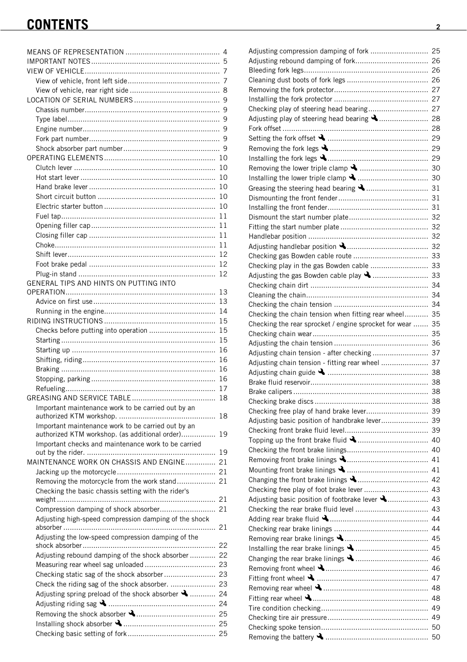 KTM 450 SMR User Manual | Page 4 / 91