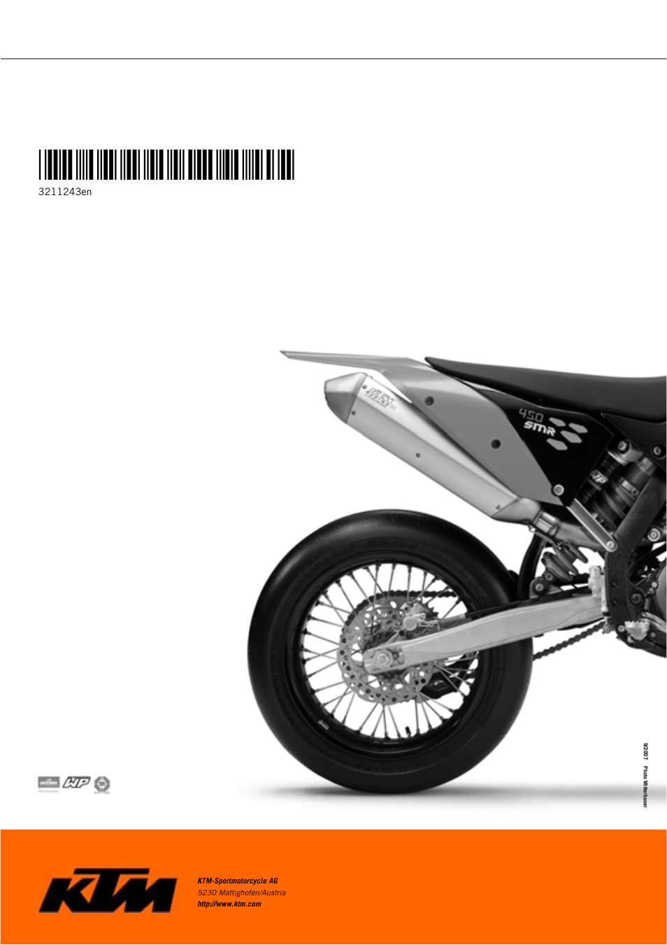 KTM 450 SMR User Manual | Page 91 / 91