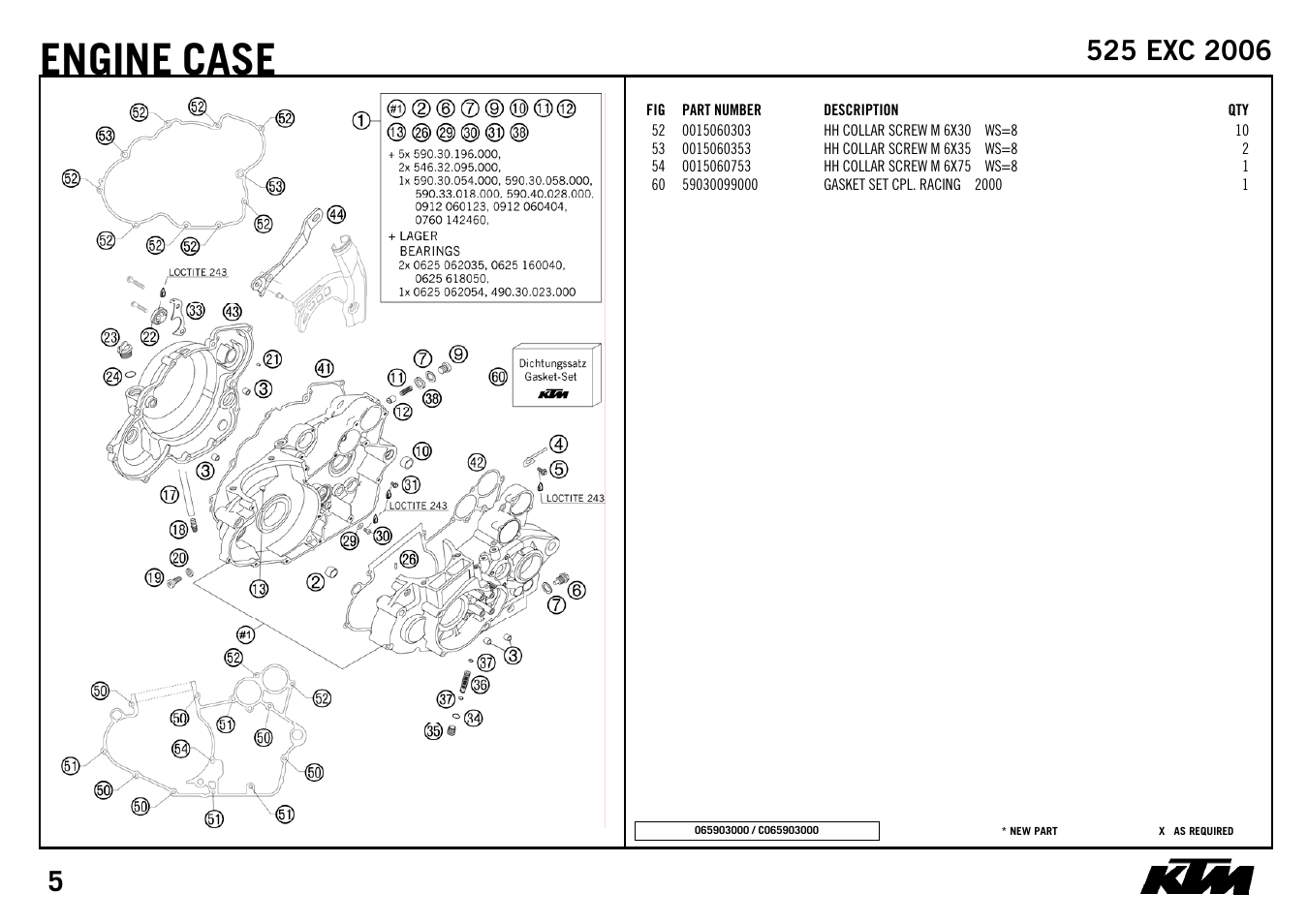 Engine, Case | KTM 525 EXC 2006 User Manual | Page 7 / 28