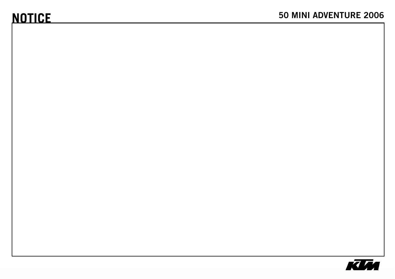 Notice | KTM 3CF6001F5EN User Manual | Page 18 / 20