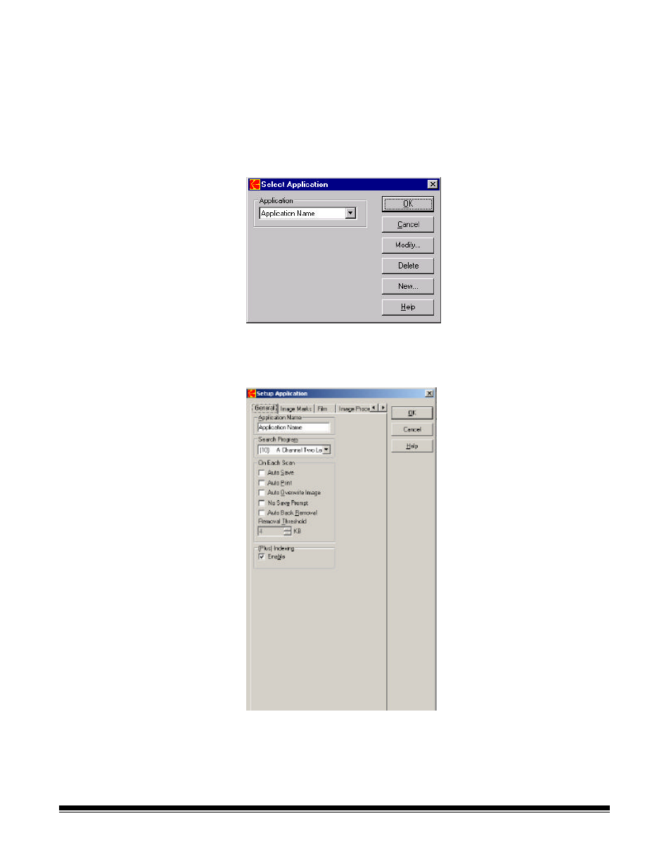 Modifying an existing application | Kodak I7300 User Manual | Page 103 / 174