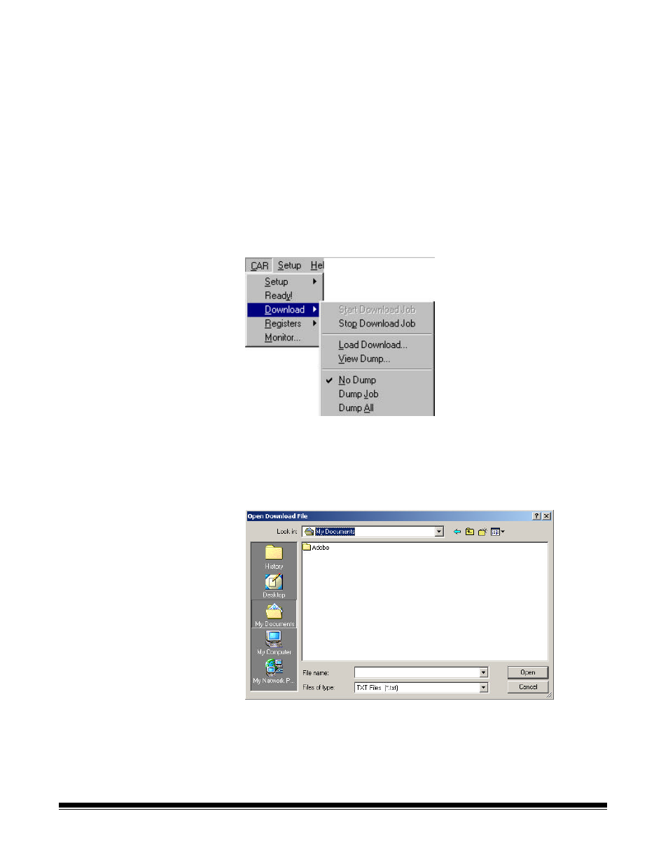 Processing download requests, Starting and stopping a download job, Loading a previously saved download file | Kodak I7300 User Manual | Page 109 / 174