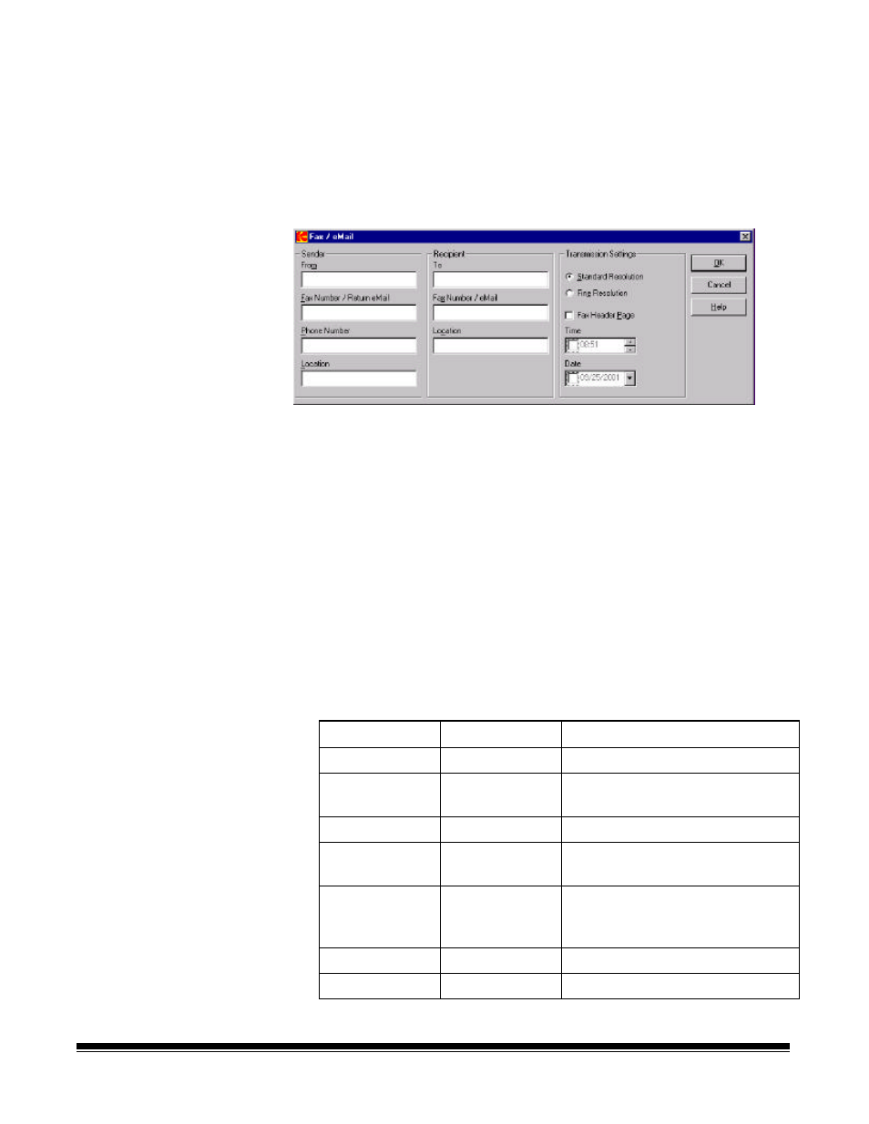 The fax/email dialog box | Kodak I7300 User Manual | Page 126 / 174