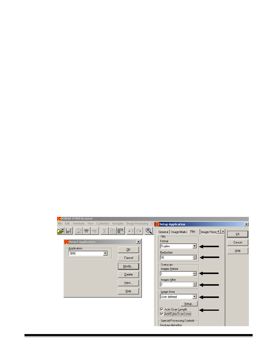 3890 film, film tab template settings | Kodak I7300 User Manual | Page 159 / 174
