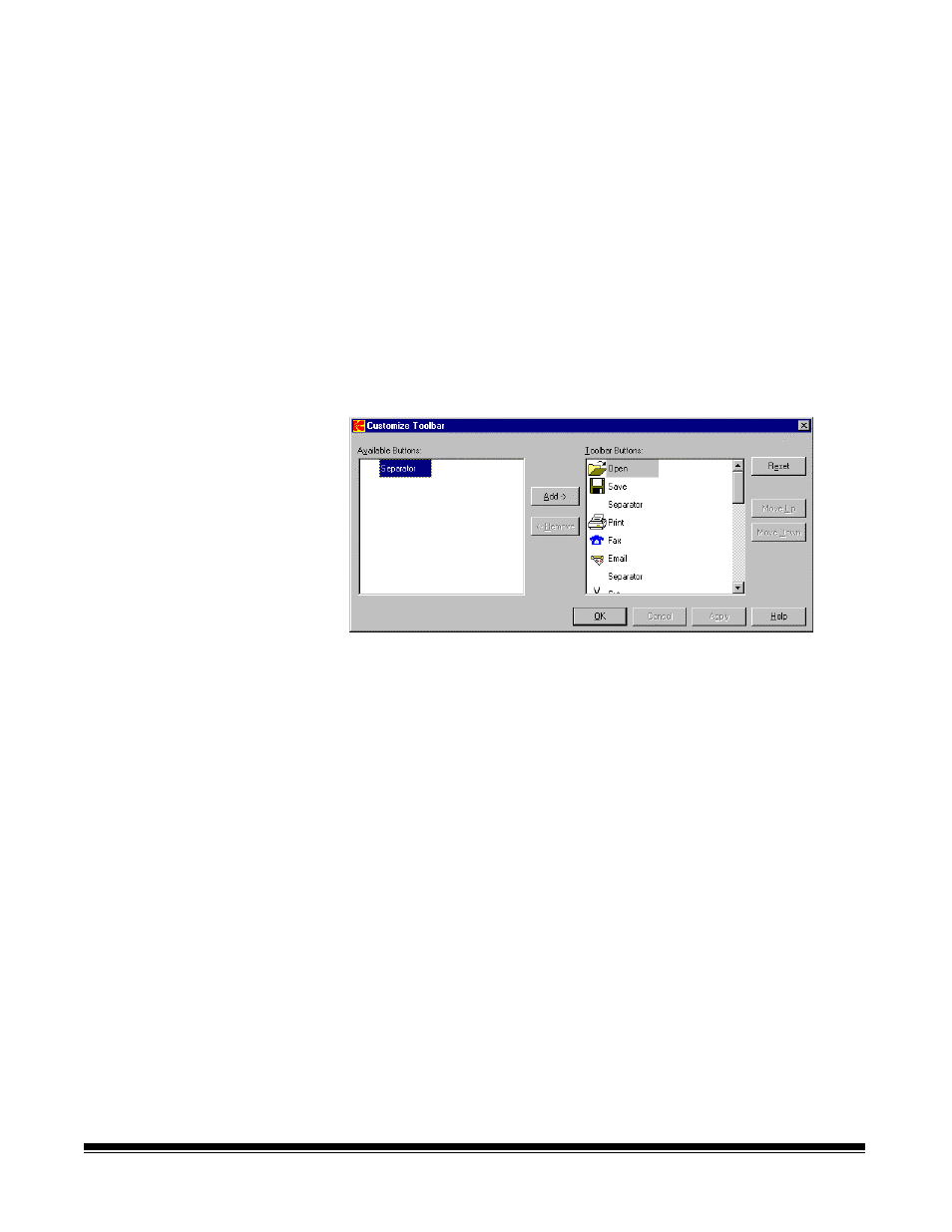 Customizing the toolbar | Kodak I7300 User Manual | Page 19 / 174