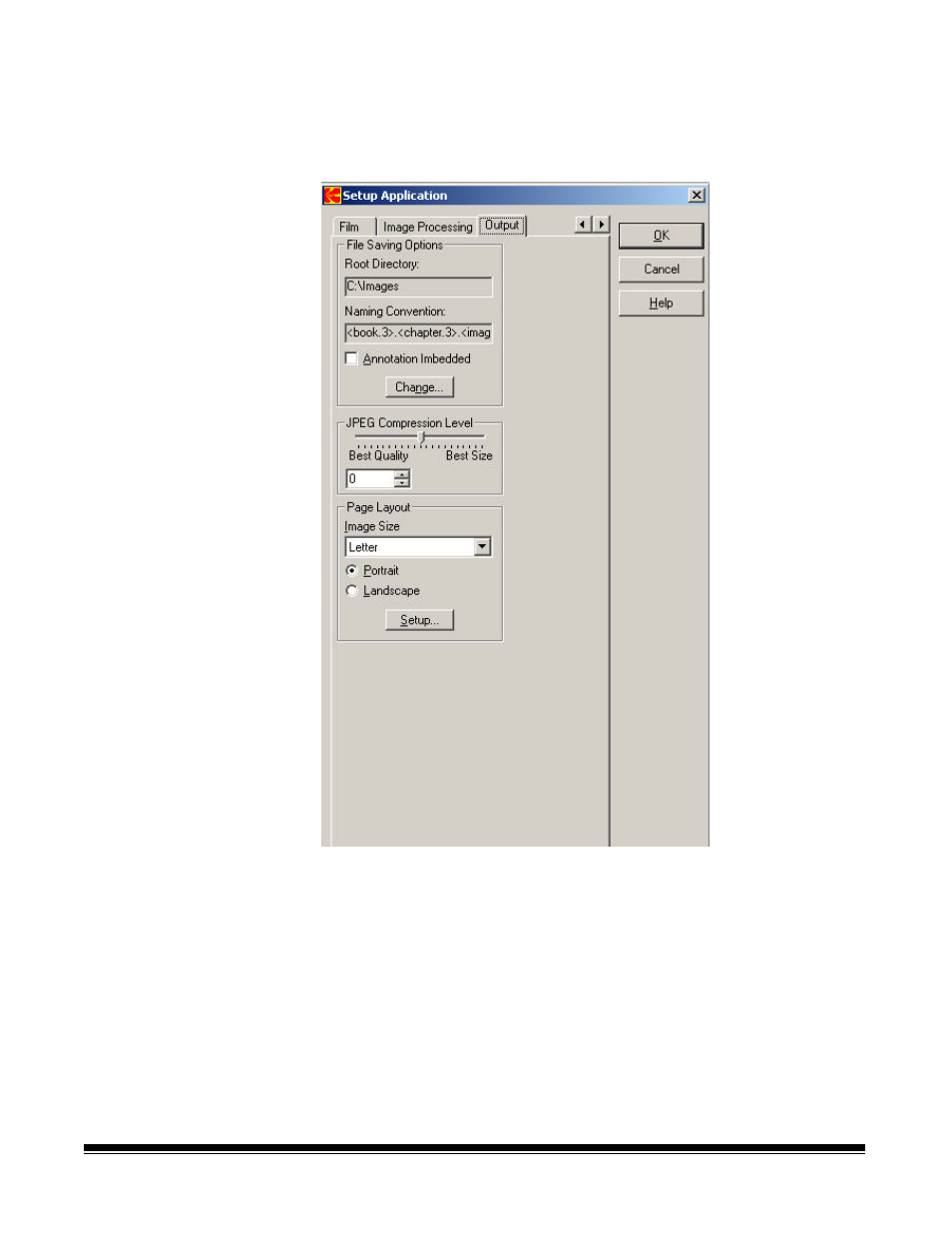 Setting values on the output tab | Kodak I7300 User Manual | Page 89 / 174