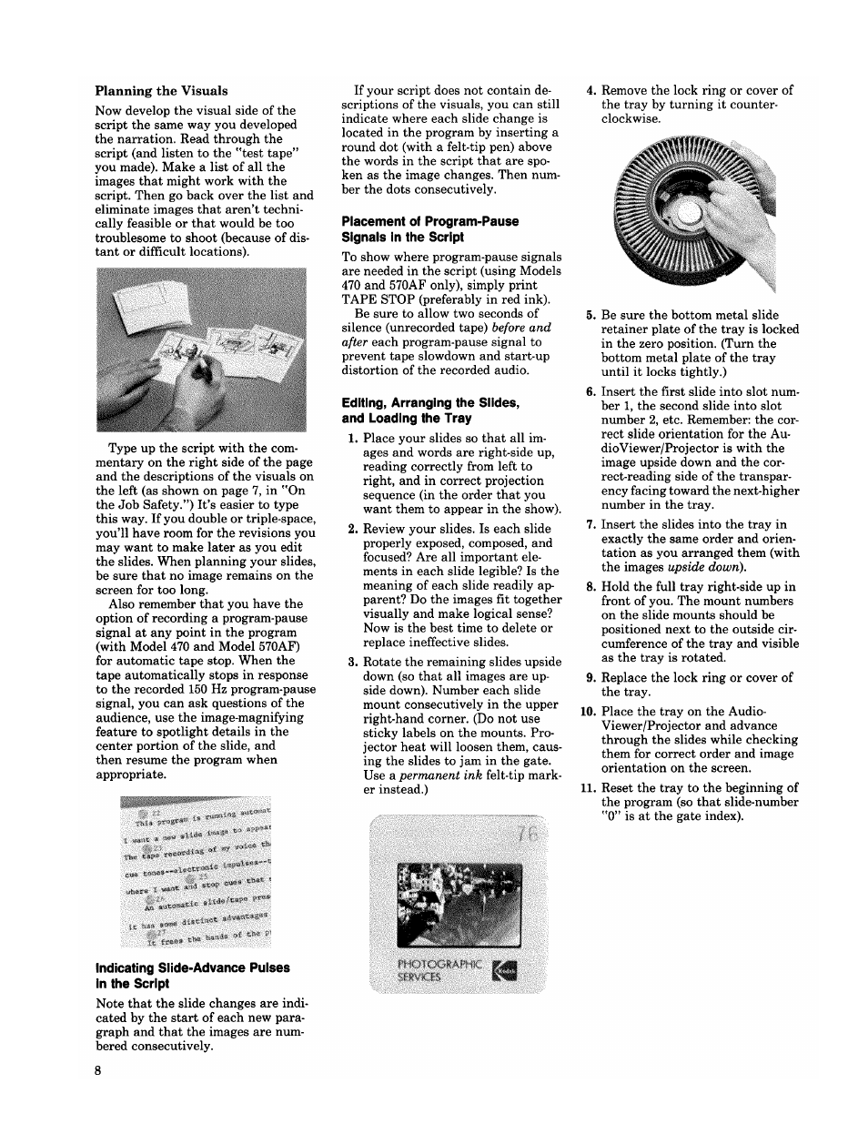 Kodak EKTAGRAPHIC 470 User Manual | Page 11 / 21