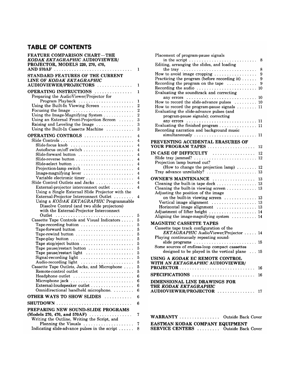 Kodak EKTAGRAPHIC 470 User Manual | Page 3 / 21