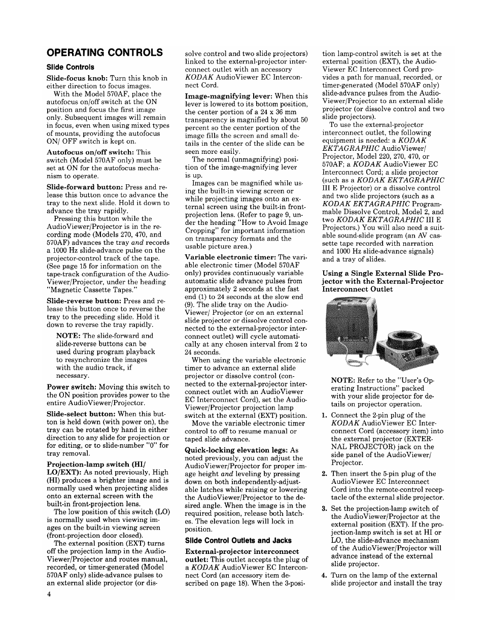 Kodak EKTAGRAPHIC 470 User Manual | Page 7 / 21