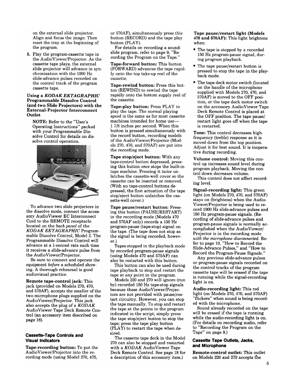 Kodak EKTAGRAPHIC 470 User Manual | Page 8 / 21