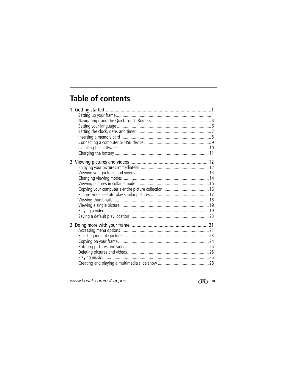 Kodak S730 User Manual | Page 5 / 61