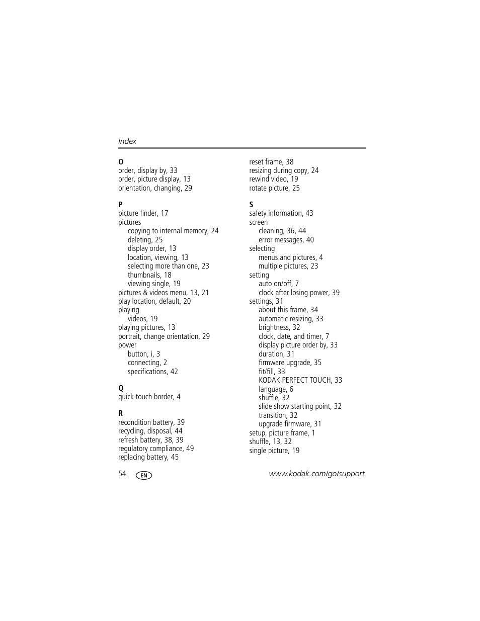 Kodak S730 User Manual | Page 60 / 61