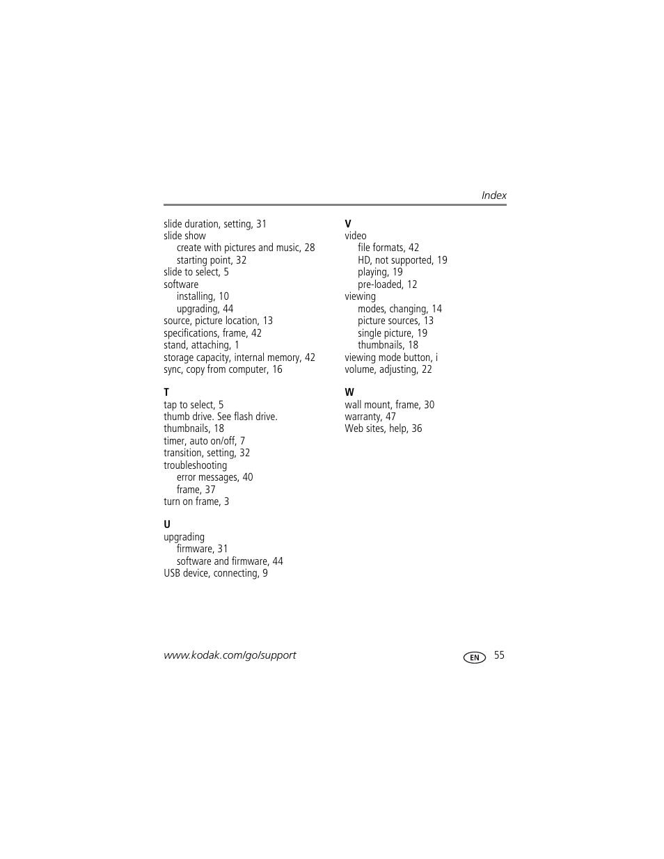 Kodak S730 User Manual | Page 61 / 61