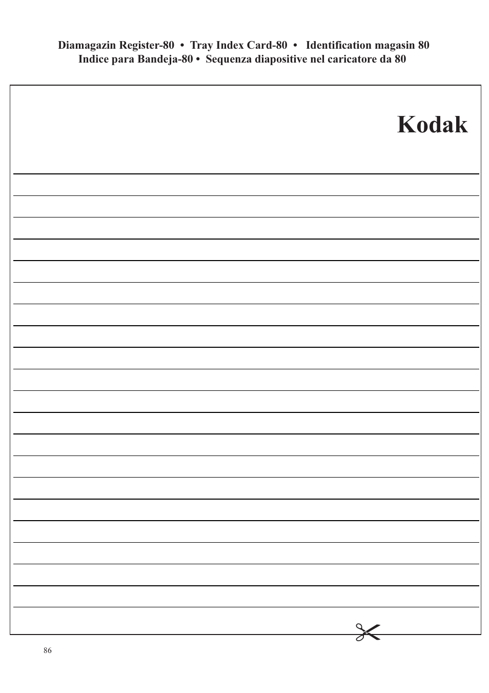 Kodak | Kodak 9020 User Manual | Page 21 / 26