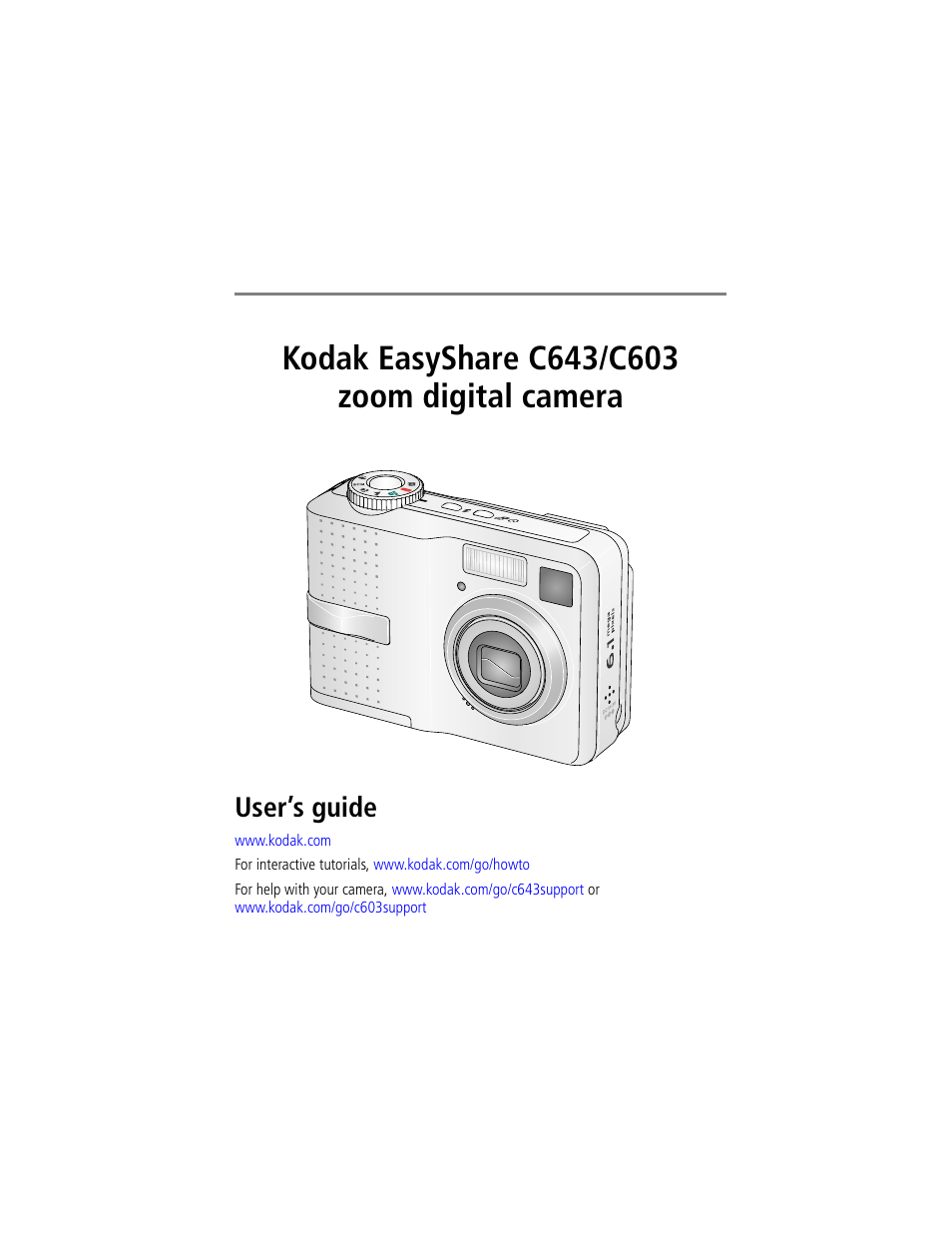 Kodak EASYSHARE C603 User Manual | 72 pages