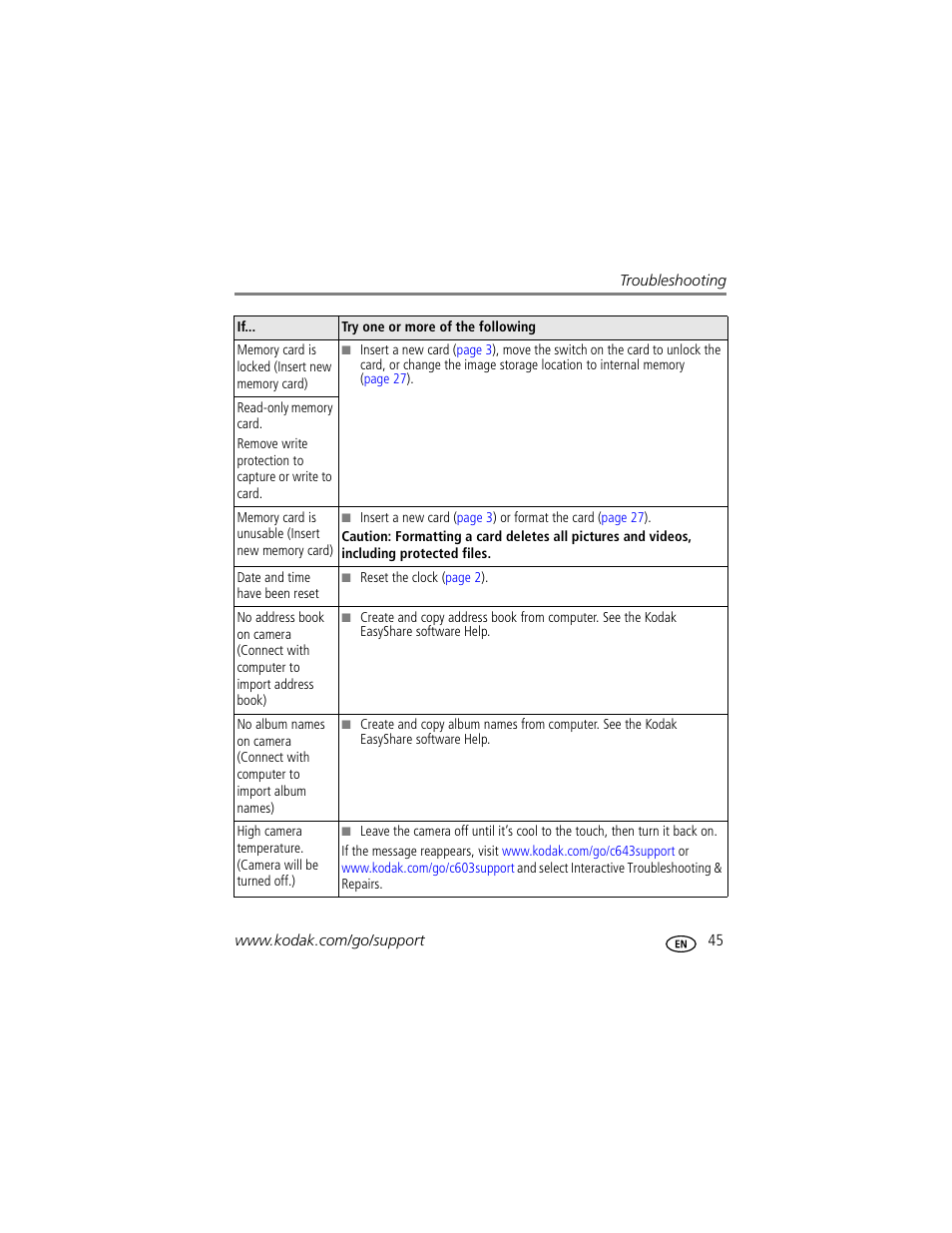 Kodak EASYSHARE C603 User Manual | Page 51 / 72