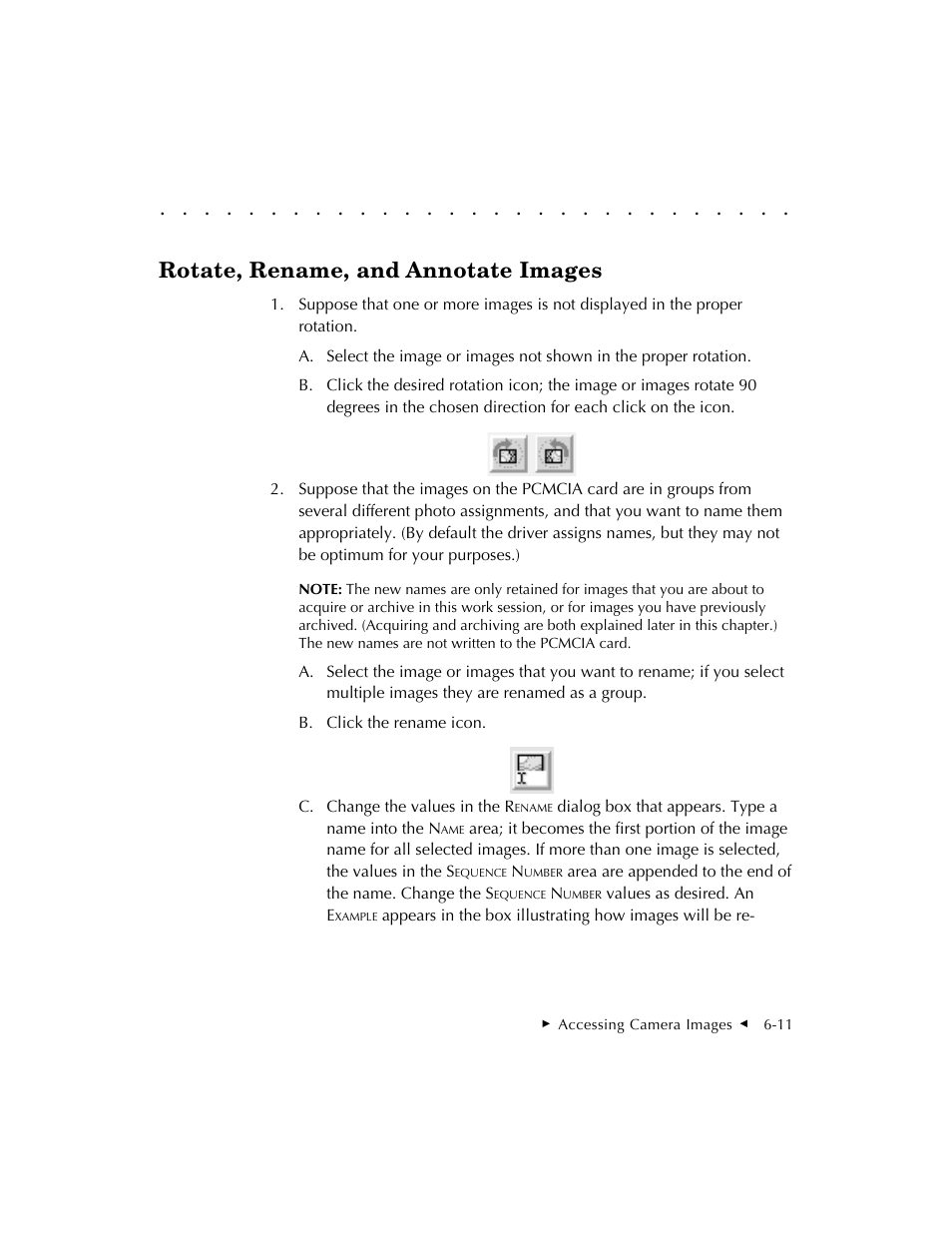 Rotate, rename, and annotate images | Kodak DCS 410 User Manual | Page 119 / 322