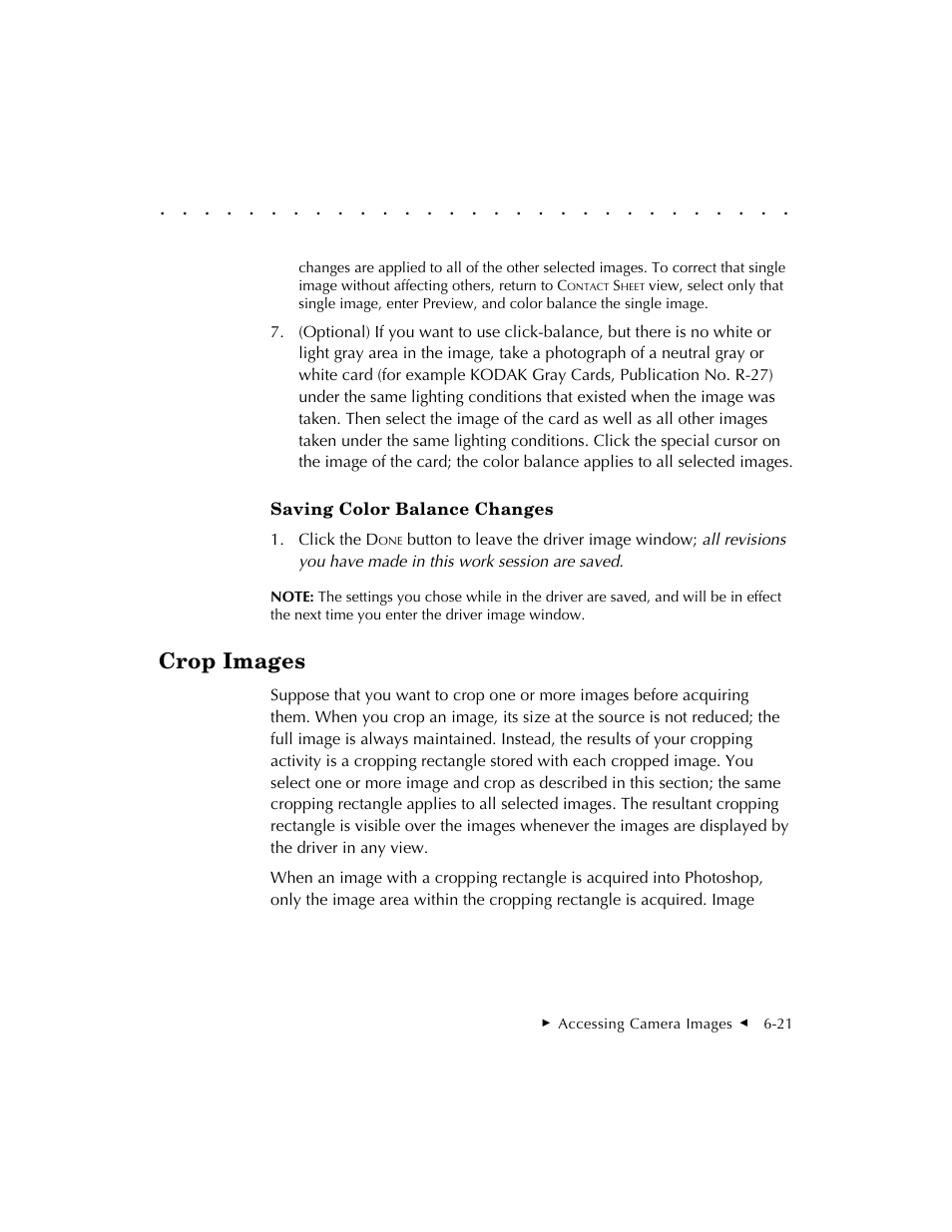 Crop images | Kodak DCS 410 User Manual | Page 129 / 322