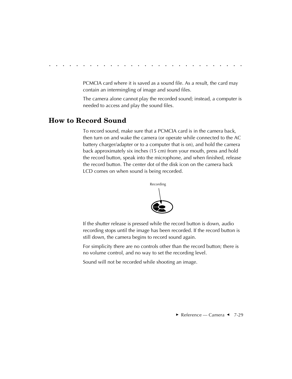 How to record sound | Kodak DCS 410 User Manual | Page 171 / 322