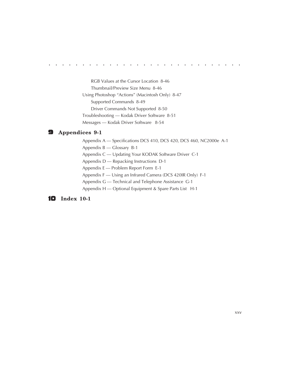 Kodak DCS 410 User Manual | Page 25 / 322