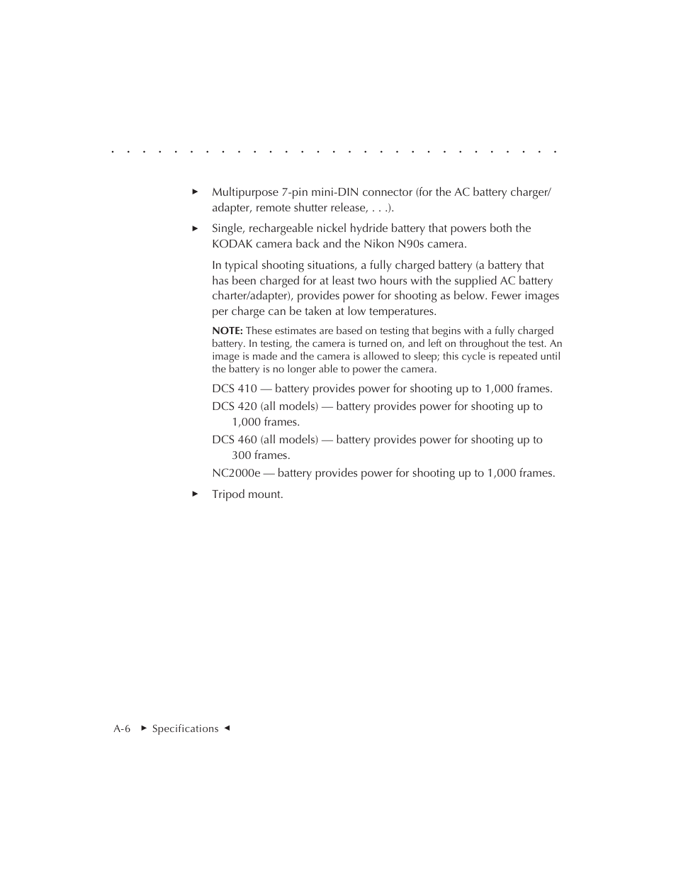 Kodak DCS 410 User Manual | Page 278 / 322