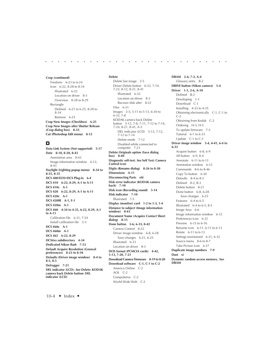 Kodak DCS 410 User Manual | Page 312 / 322