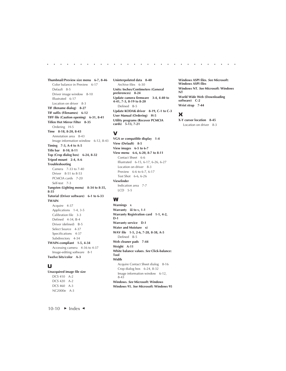 Kodak DCS 410 User Manual | Page 318 / 322