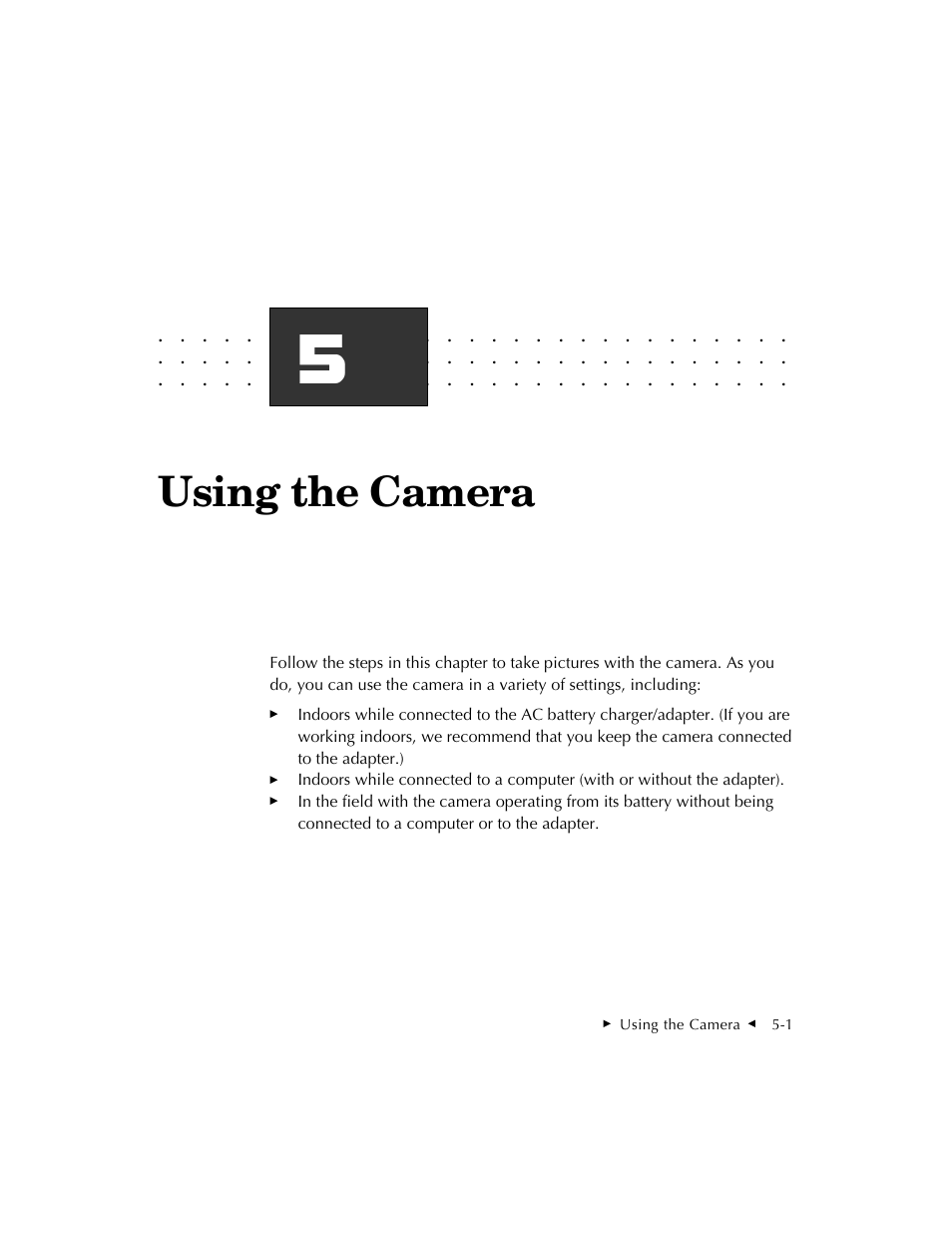 Using the camera | Kodak DCS 410 User Manual | Page 91 / 322