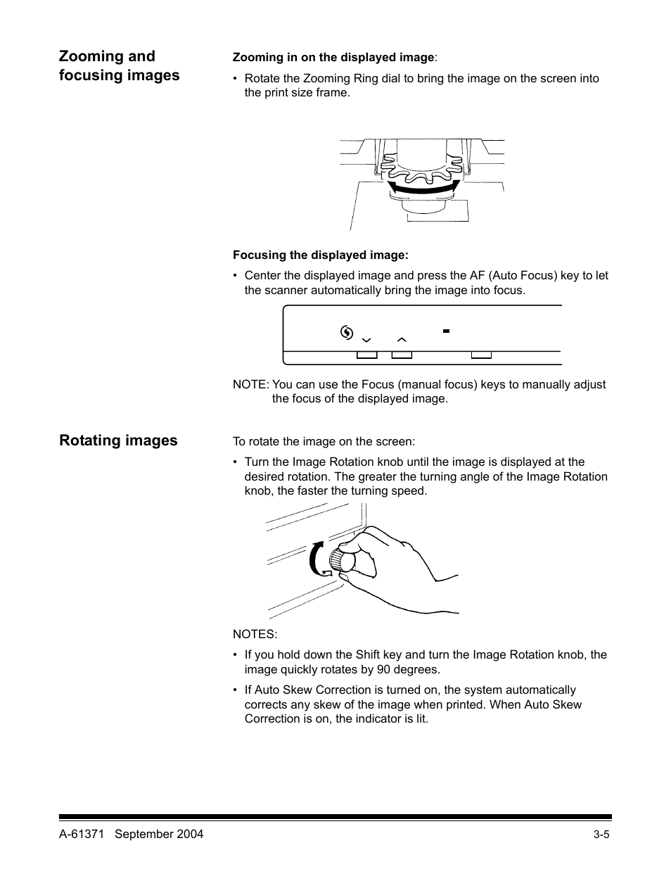 Zooming and focusing images, Rotating images | Kodak 3000DSV-E User Manual | Page 28 / 73