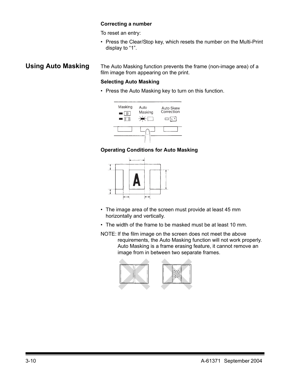 Using auto masking, A b a c | Kodak 3000DSV-E User Manual | Page 33 / 73