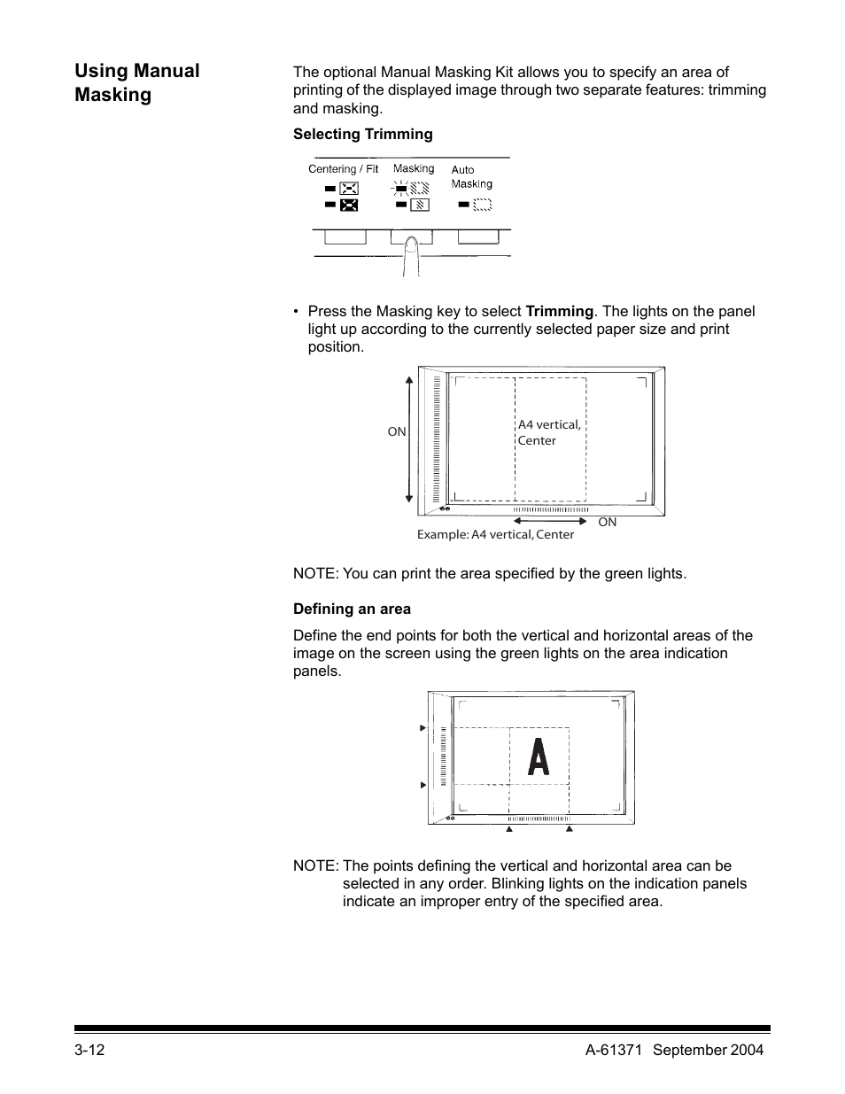 Using manual masking | Kodak 3000DSV-E User Manual | Page 35 / 73