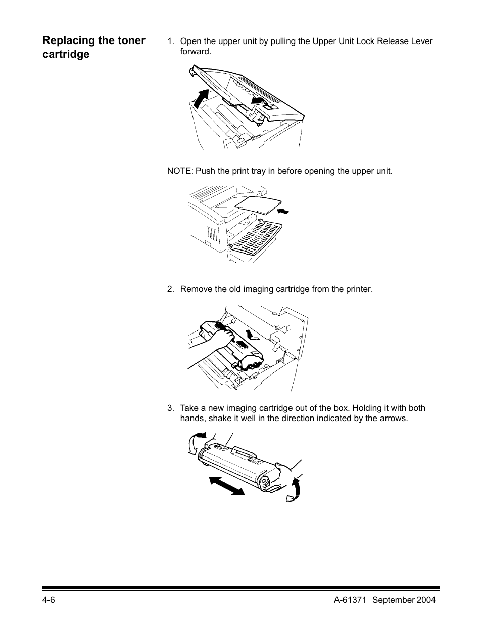 Replacing the toner cartridge | Kodak 3000DSV-E User Manual | Page 53 / 73