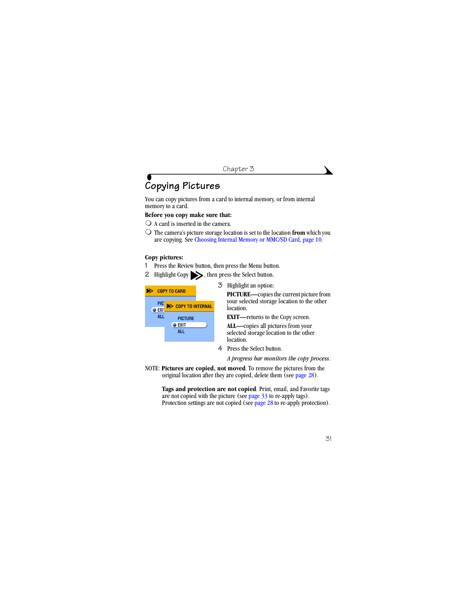 Copying pictures | Kodak CX4230 User Manual | Page 39 / 108