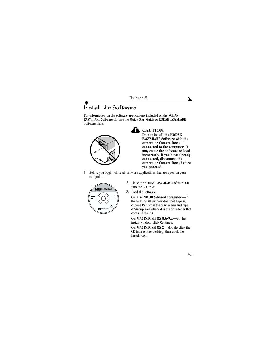 Install the software | Kodak CX4230 User Manual | Page 53 / 108