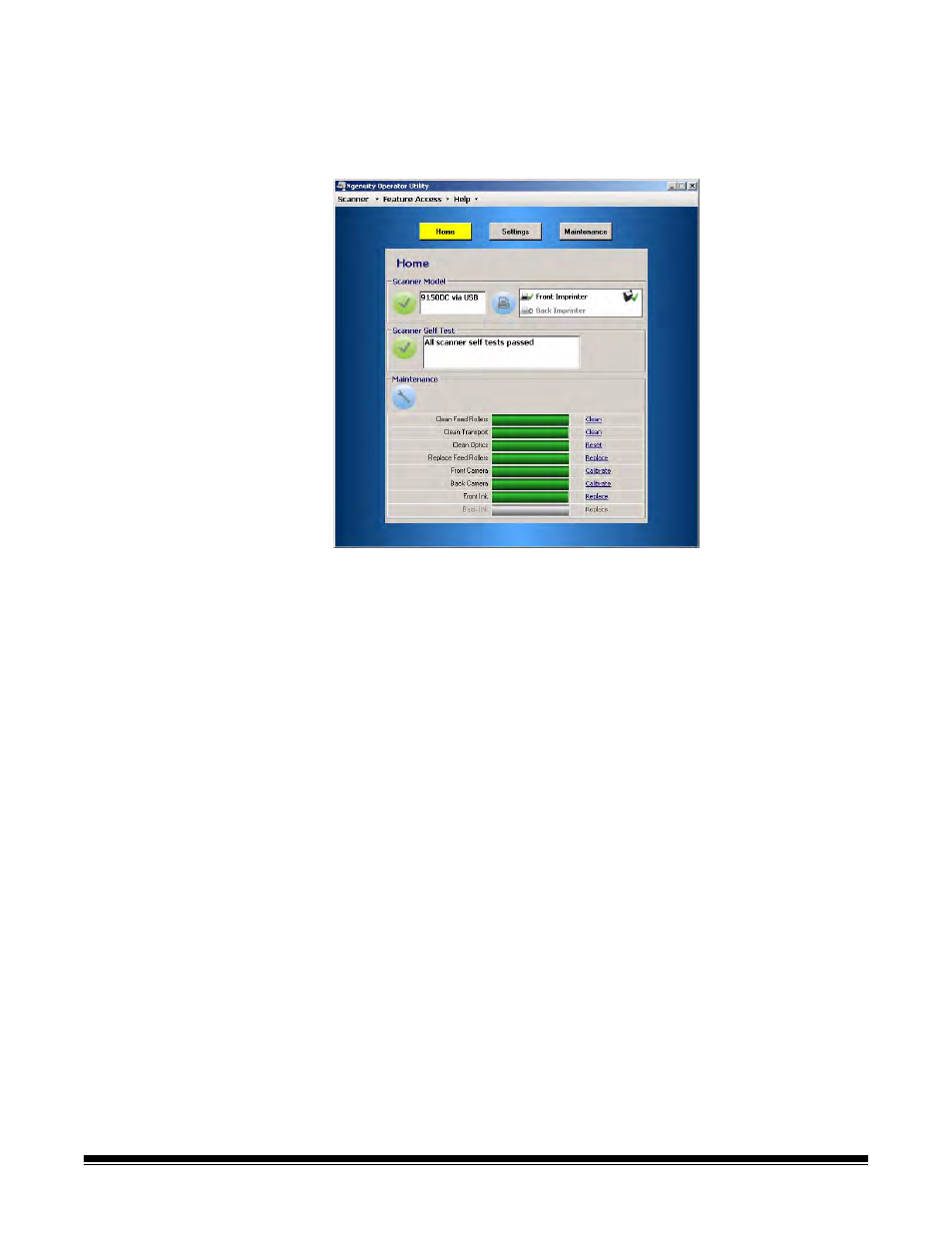 Ngenuity operator utility main screen | Kodak 9090DC User Manual | Page 29 / 98