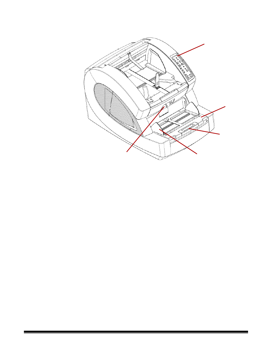 Scanner components, Front view | Kodak 9090DC User Manual | Page 8 / 98