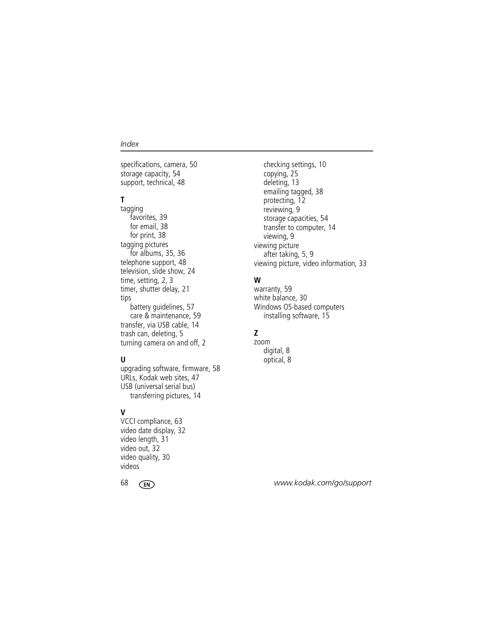 Kodak C330 User Manual | Page 74 / 74