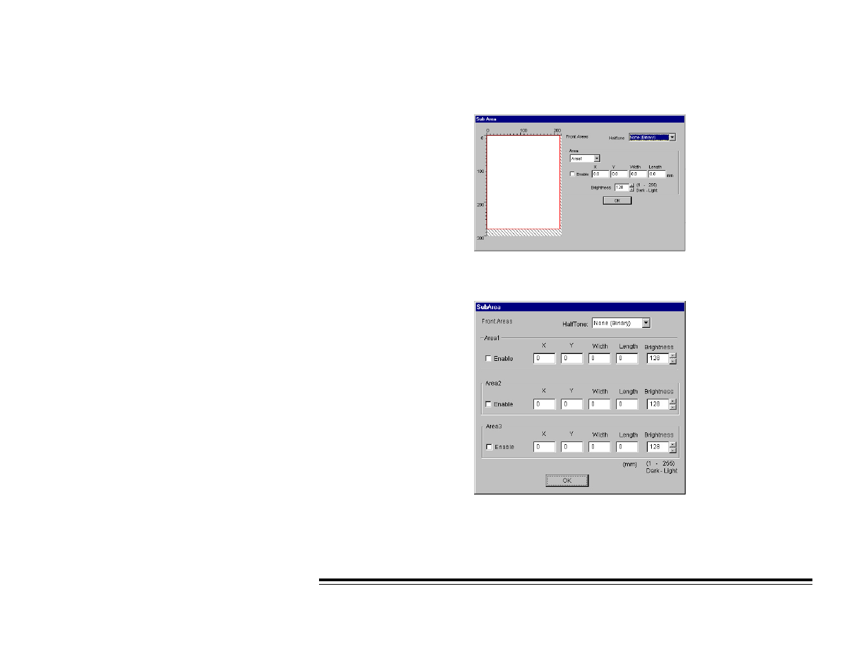 Specifying an area | Kodak 2500 User Manual | Page 56 / 74