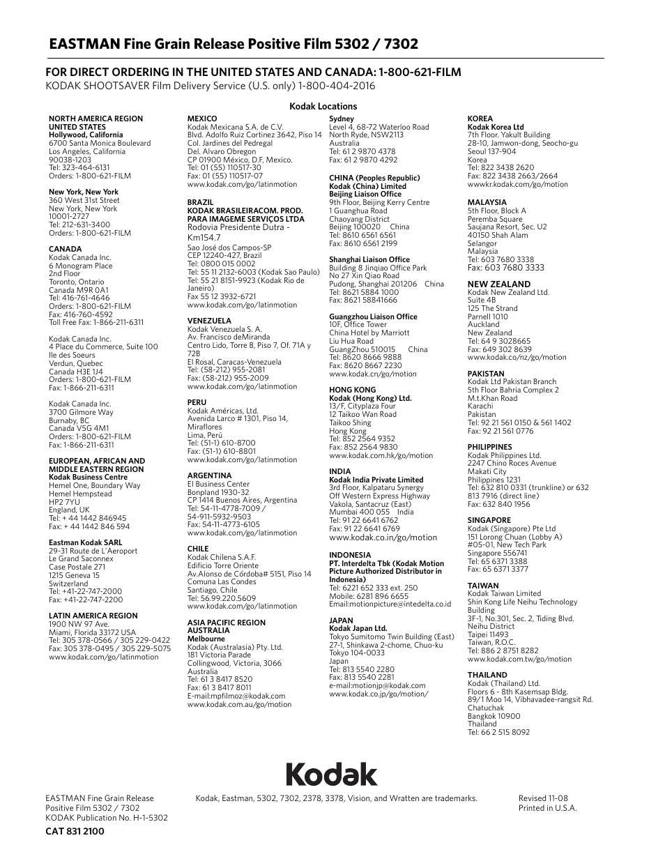 Kodak 7302TM User Manual | Page 4 / 4