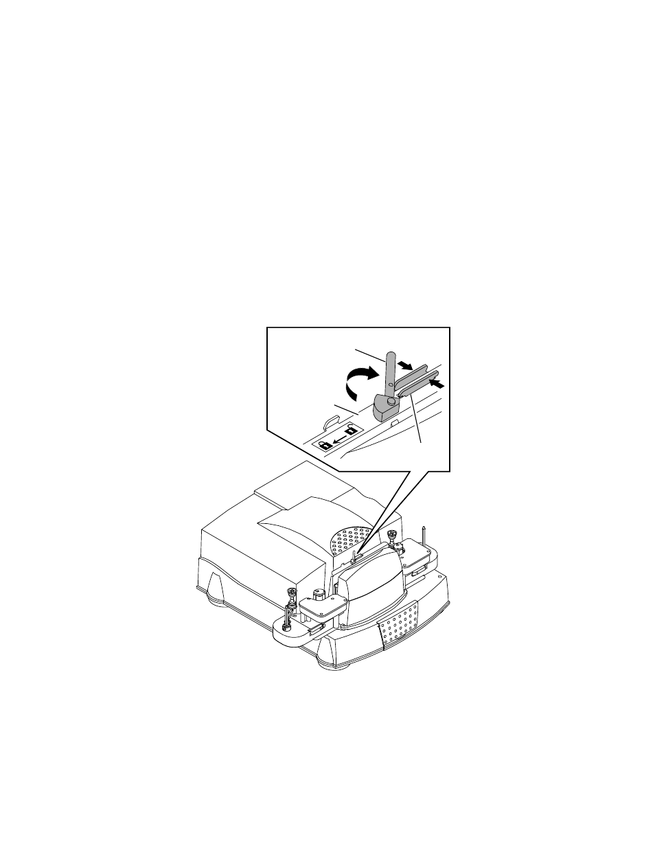 Latching and unlatching the gate actuator, Latching the gate actuator, Unlatching the gate actuator | Kodak HR 500 User Manual | Page 77 / 118