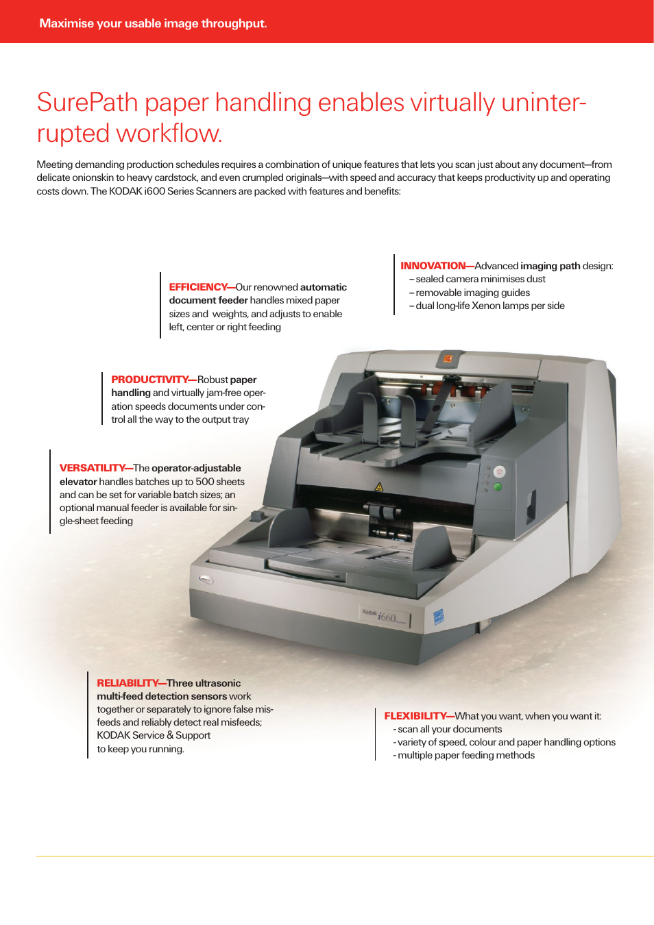 Kodak i600 Series User Manual | Page 2 / 4