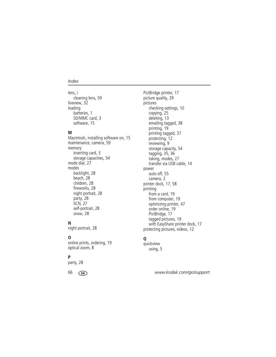 Kodak EasyShare C330 User Manual | Page 72 / 74