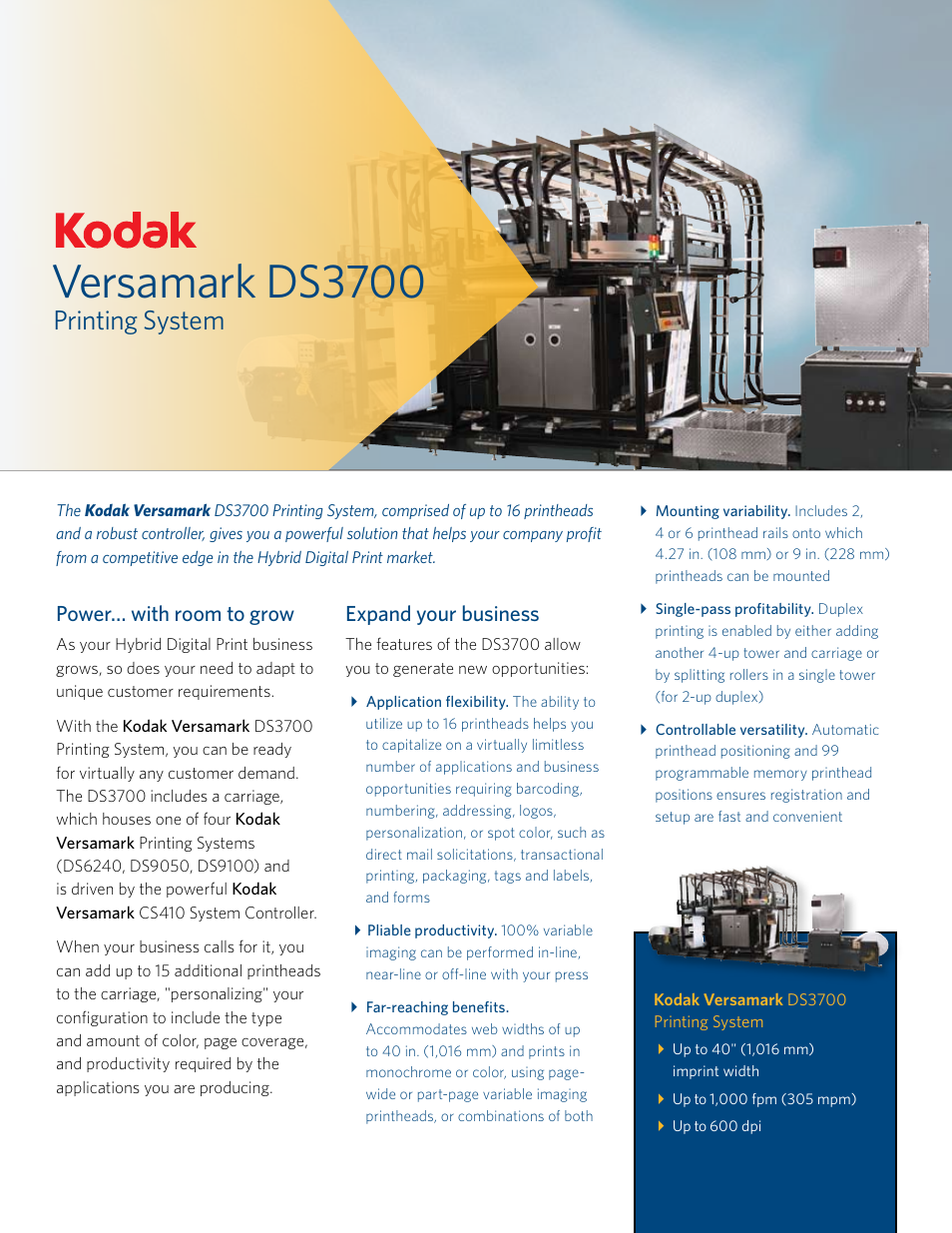 Kodak DS3700 User Manual | 2 pages