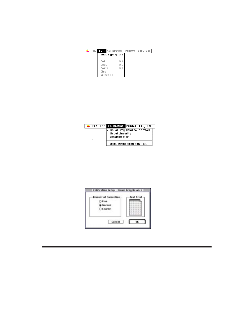 Edit menu, Calibration menu | Kodak SCIENCE 1H9659 User Manual | Page 104 / 132
