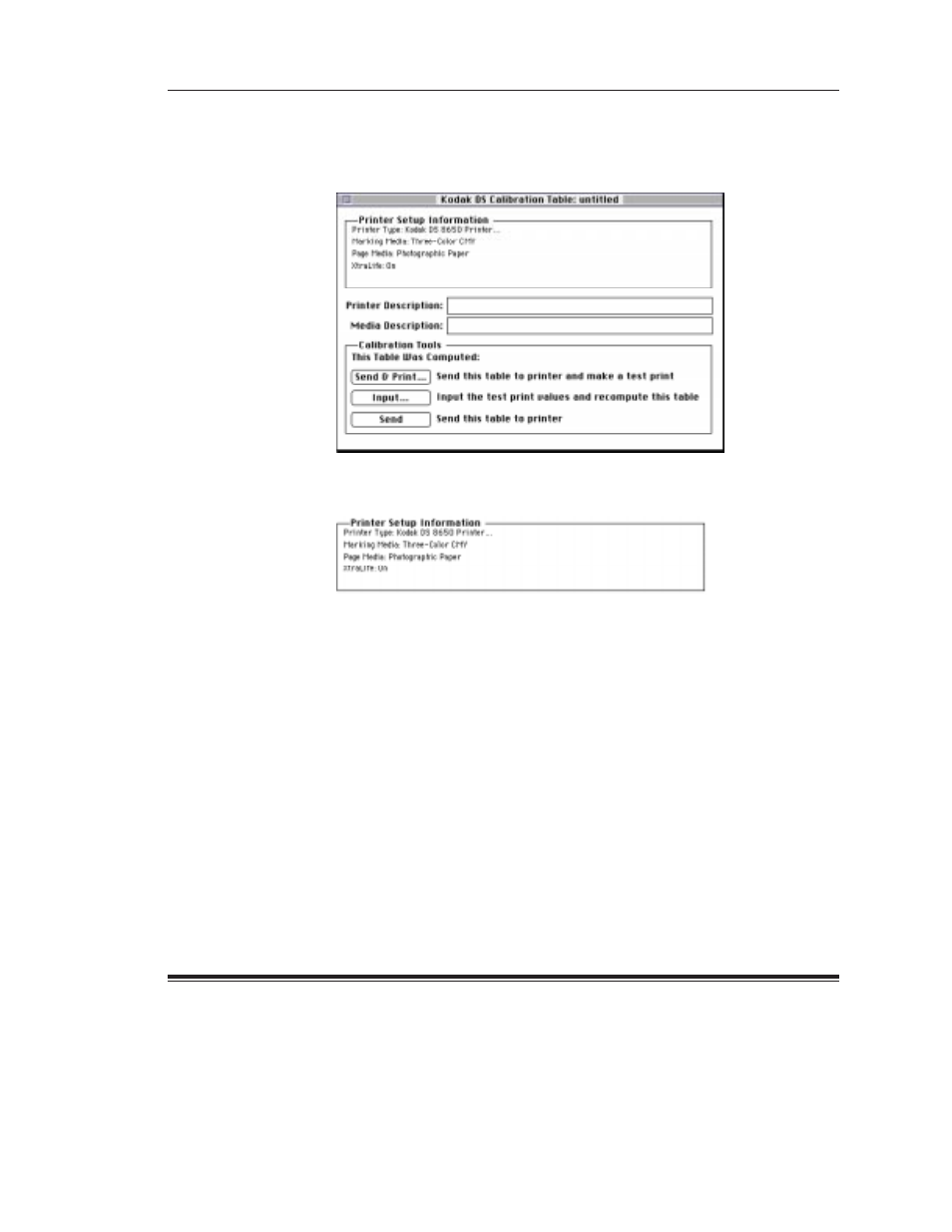 Calibration document window | Kodak SCIENCE 1H9659 User Manual | Page 110 / 132