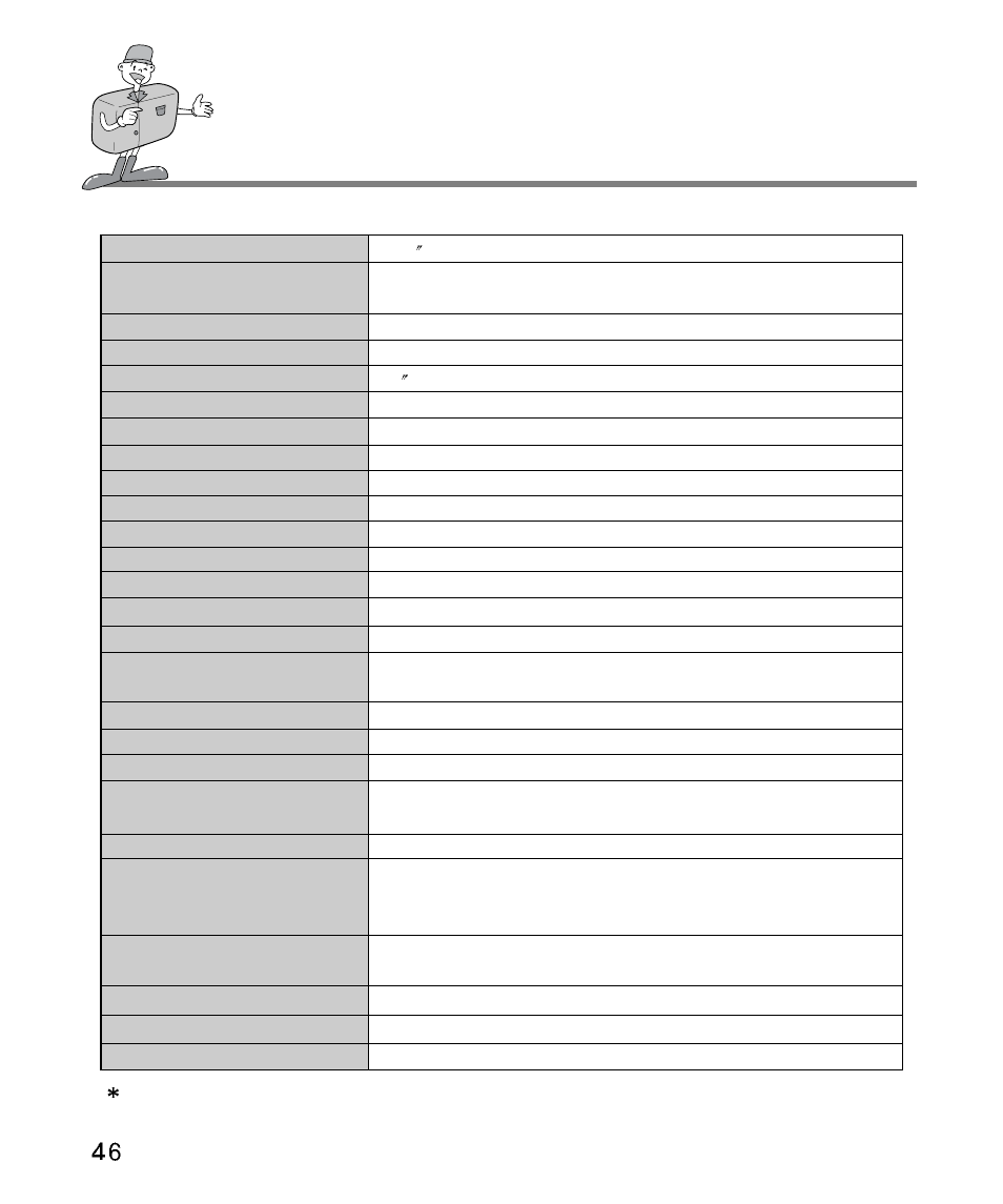Specification | Kodak Digimax 200 User Manual | Page 46 / 64