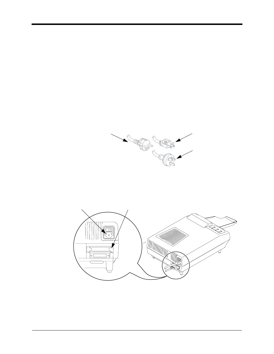 Connecting the cable and the power cords | Kodak SERIES I 4700 User Manual | Page 11 / 45